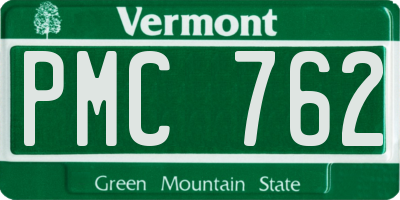 VT license plate PMC762