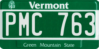 VT license plate PMC763