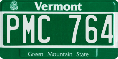 VT license plate PMC764