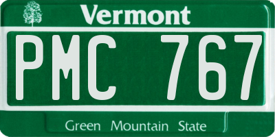 VT license plate PMC767