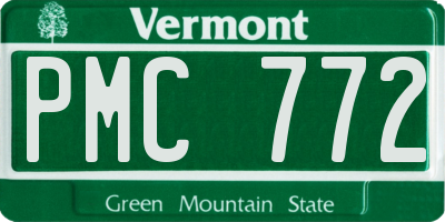 VT license plate PMC772