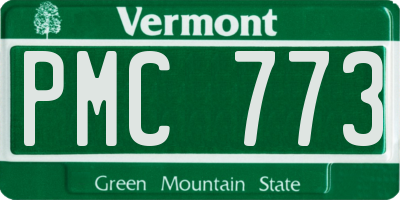 VT license plate PMC773