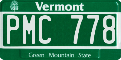 VT license plate PMC778