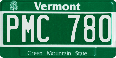 VT license plate PMC780