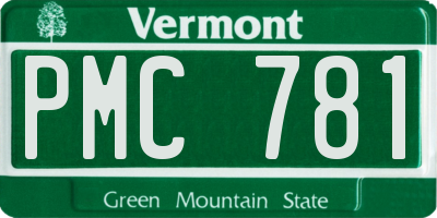 VT license plate PMC781