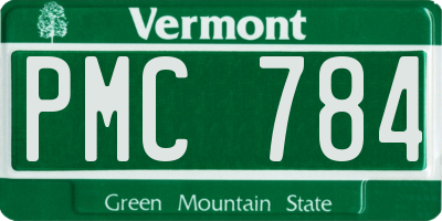 VT license plate PMC784