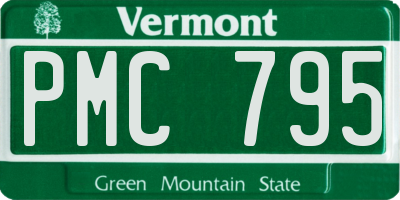 VT license plate PMC795