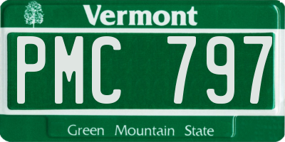 VT license plate PMC797
