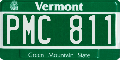 VT license plate PMC811
