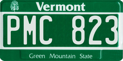 VT license plate PMC823