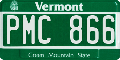 VT license plate PMC866