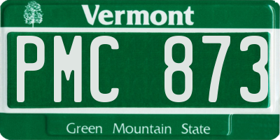 VT license plate PMC873