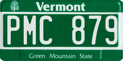 VT license plate PMC879