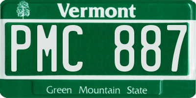 VT license plate PMC887