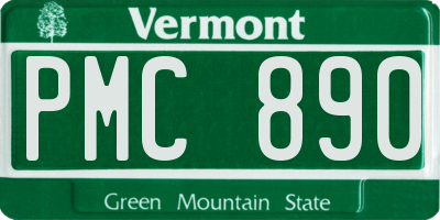 VT license plate PMC890