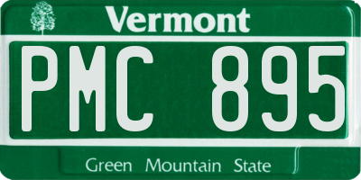 VT license plate PMC895