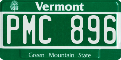 VT license plate PMC896