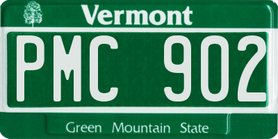 VT license plate PMC902