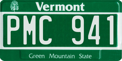 VT license plate PMC941