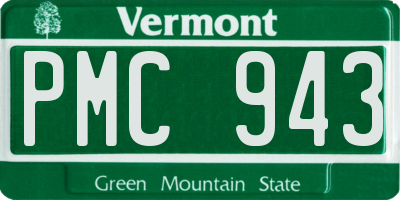 VT license plate PMC943