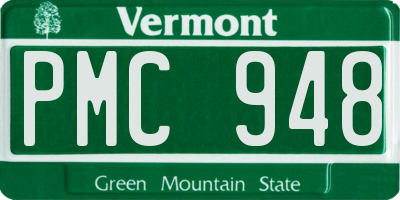 VT license plate PMC948