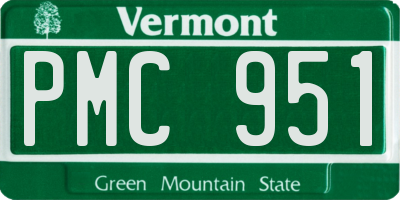 VT license plate PMC951