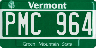 VT license plate PMC964