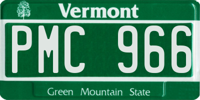 VT license plate PMC966