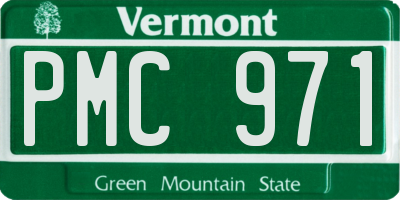 VT license plate PMC971