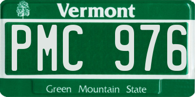 VT license plate PMC976