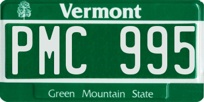 VT license plate PMC995