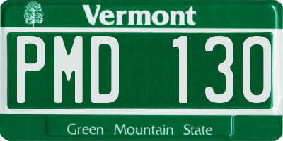 VT license plate PMD130