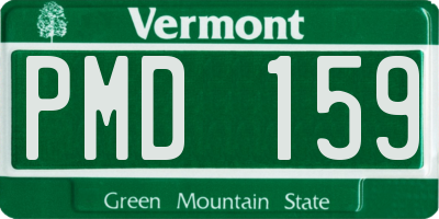 VT license plate PMD159