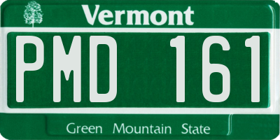 VT license plate PMD161