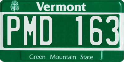 VT license plate PMD163