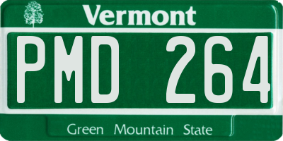VT license plate PMD264