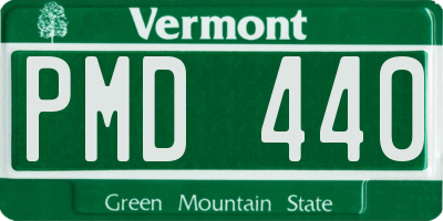 VT license plate PMD440