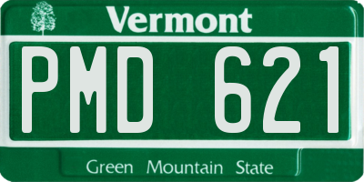 VT license plate PMD621