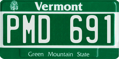 VT license plate PMD691