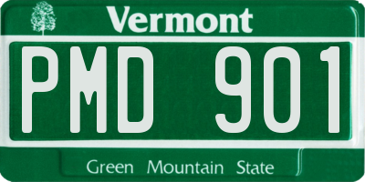 VT license plate PMD901