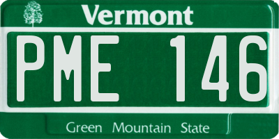 VT license plate PME146