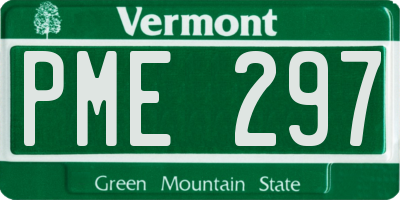VT license plate PME297