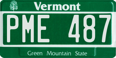 VT license plate PME487