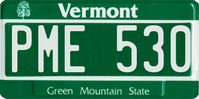 VT license plate PME530