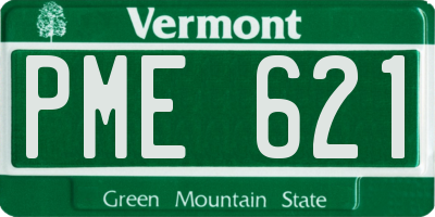 VT license plate PME621