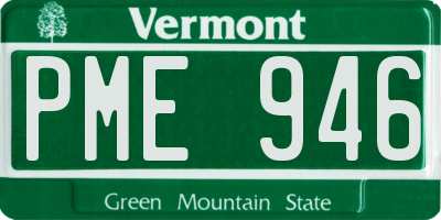 VT license plate PME946