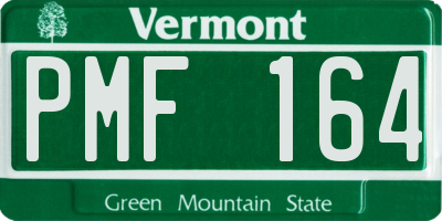 VT license plate PMF164