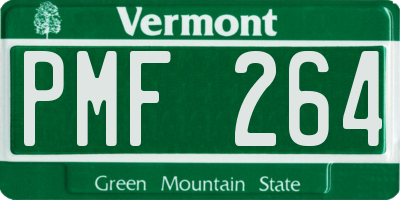 VT license plate PMF264