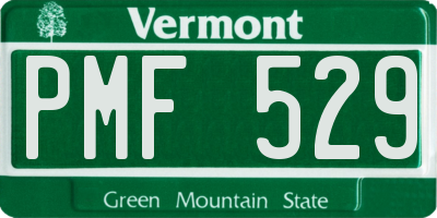 VT license plate PMF529