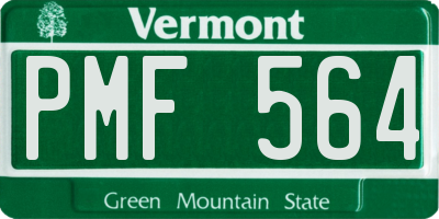 VT license plate PMF564